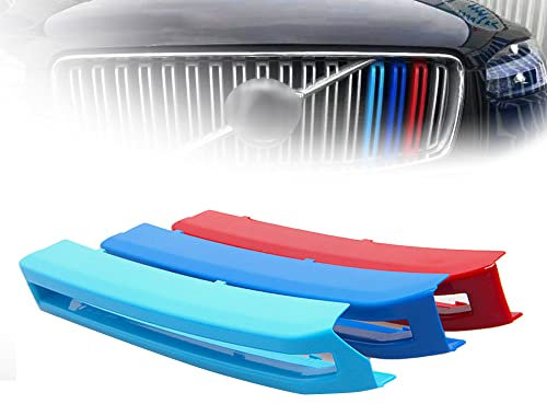 ontto Streifen-Kühlergrill-Einsatz, Zierleisten, Nierengrill-Einsatz, Dekoration, passend für Volvo XC90 2015–2019 (Farbe B)