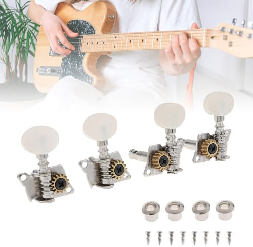 MuzcYM Lot de 4 chevilles d'accordage 2L2R pour guitare acoustique