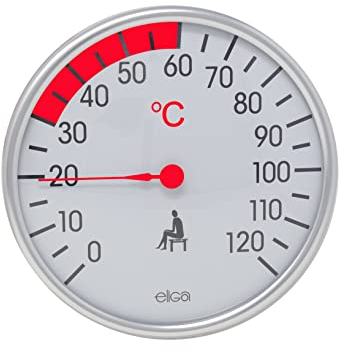 eliga Thermometer 128 mm für Infrarotkabine