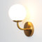 DAWALIGHT Badezimmer Wandleuchten LED 5W 3000K Warmweiß G9 Wandlampe Wasserdichte Oben oder Unten Leuchte Innen Glas Goble für Küche Schlafzimmer Wohnzimmer Esszimmer, Eisen, Gebürstetes Gold
