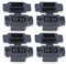 VUNIVERSUM 4X Stück XT60BE-F Hochstrom Einbaustecker Schwarz mit Gummikappe und Schrauben Wassergeschützt für Lipo Akku kompatibel zu alle XT60 Stecker Goldstecker 2Pin