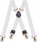 Dresime Hosenträger für Herren mit 4 starken Haken-Clips, X Form elastisch einstellbar Hosenträger für Männer und Damen Arbeitshosen Stark Motorradhose Overalls Jeans