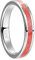 Vakki 4mm Damen Ring Silber Rot Ring Herren Wolfram Eheringe Partner Ringe mit Rote Koralle Ring für Verlobungs Hochzeit
