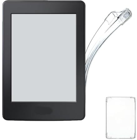 Clear Case for Kindle Paperwhite 11th Generation 2021 Silicone Thin Slim Rubber Soft Cover Reinforced Corners E-Reader Case Protection Non-Slip Bumper(Transparent color)