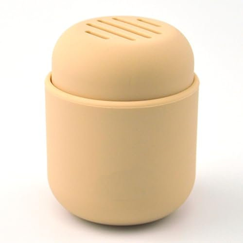 Makeup Sponge Holder, Beauty Blender Holder, Silicone Make Up Sponges Drying Case Washable Shatterproof Make Up Sponge Travel Case (Color : Yellow)
