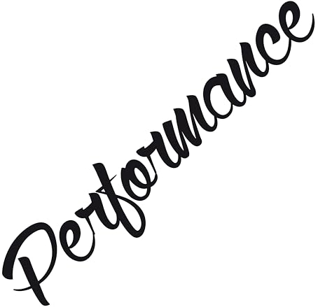 Performance Sticker Autoaufkleber Heckscheibenaufkleber Tuningsticker Seiteaufkleber Autodekor Auo Tuning Frontscheiben (Glanz Schwarz)
