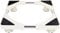 Support de Machine à Laver Base, Base Réglable longueur/Largeur Réglable de 40cm-66cm Hauteur Réglable 7cm-9cm cm Charge 200kg, Base de Machine à Laver pour Frigo Lave-linge Sèche-linge 4 Pieds Blanc