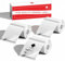 Phomemo 3 Rollen M110 Etiketten,1.57×1.57（40mm×40mm） Selbstklebende Transparente runde Etiketten, Kompatibel mit Phomemo M110/M120/M220/M221/M200 Etikettendrucker, 180/Rolle, 3 Rollen