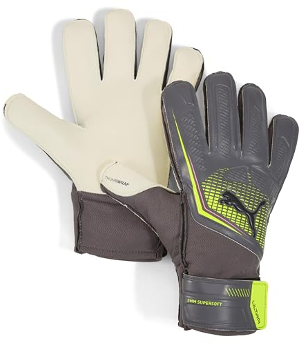 Puma Ultra Play RC Torwarthandschuhe, Erwachsene, Unisex, Black-Asphalt (Mehrfarbig), 10