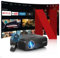 Smart Portable Projector with WIFI6 Bluetooth,Netflix Certified,Auto Focus/Keystone,Native 1080P 4K Support,1200ANSI,HDR10,Android TV11.0,Dolby Audio for Bedroom,Home Cinema Outdoor Movie Camping