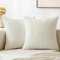 MIULEE 2er Set Kissenbezug 50x50cm Reines Weiß Kissenhülle Kissenbezüge Sofakissen Dekokissen Boho Couchkissen Kord Dekorative Zierkissenbezug für Sofa