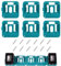 SIGANDG Lot de 6 Supports muraux Professionnels pour Batterie Makita 18 V Convient pour BL1860, BL1850, BL1840, BL1830, pour Atelier ou Van (avec 12 vis)