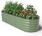 UNIGARDIA Hochbeet aus Metall 200x60x43 cm - Modulares 6-in-1 Hochbeete-Kit - Rostfreie Hochbeete für Garten aus Premium Zn-Al-Mg Stahl - Min. 20 Jahre Lebensdauer - 43 cm Hoch Gemüsebeet, Salbeigrün