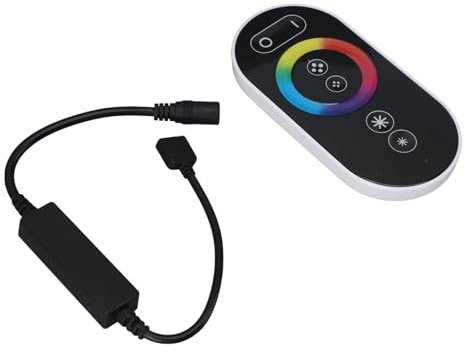 KIMISS RF Dimmer Controller - Small, Wireless RGB LED Dimmer Switch, for Strip Light and Counter Light DC5-24V