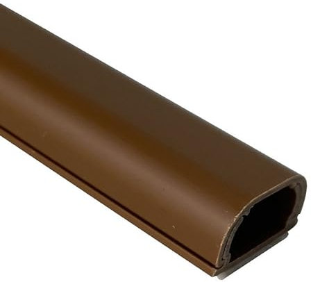 MRVAKDYDI Cable Cover, Brown, 2x1m, 24.4mm W x 12.1mm H, Self-Adhesive, Wall Mount TV Cable Hider & Organizer