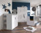 M Möbel-Direkt Deutschlands schnelle Möbel Babyzimmer Bela Borkum das Original mit Dämpfern und Softclose in Weiß Kinderzimmer Komplett Set (3 teilig)