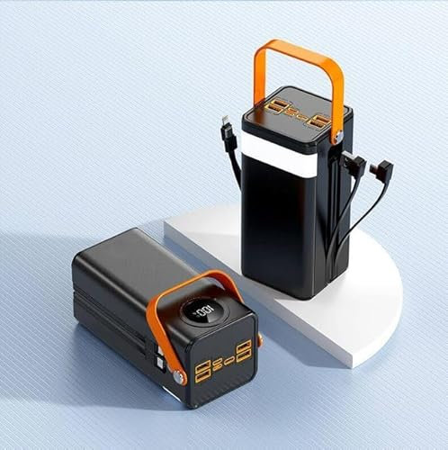 TYYCKJ 50000mAh Laptop Portable Charger Power Bank, Mobile Phone Computer Wireless Power Bank Fast Charging, Black/White