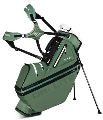Big Max Dri Lite Hybrid Tour 2 – Wasserfeste Golftasche – Standbag – Olivgrün