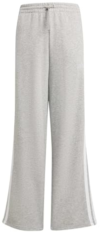 adidas Girl's Essentials Pants, Medium Grey Heather/White, 14-15 Years