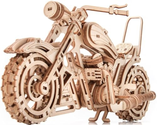 Little Story Rompecabezas de madera 3D para motocicleta, kit de construcción DIY – Modelo de madera de alta calidad con detalles precisos, decoración perfecta y emocionante experiencia de rompecabezas