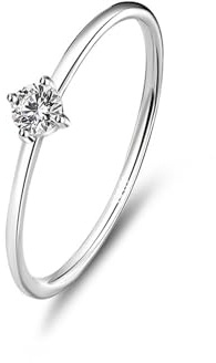 Stfery Diamantring Platin, Stapelring Damen Echt Gold Gr.57