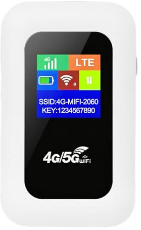 Portable 4G/5G LTE Mobile WiFi Travel Router with SIM Card Slot, 150Mbps Pocket WiFi Hotspot, Plug & Play WiFi Router Dongle, High Compatibility, Connect Up to 10 Devices MINI Hotspot Modem