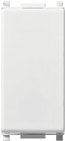 Vimar 14008.AB Plana Pulsante 1P NO 10A illuminabile, antibatterico, bianco