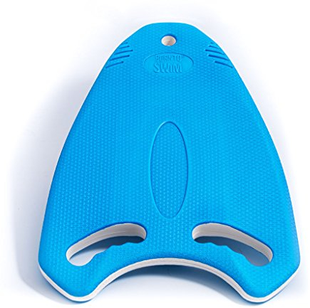BornToSwim Robust Multi-Schwimmbrett Trainingshilfe Kickboard, Blau/Weiß, 40 x 30 x 3 cm