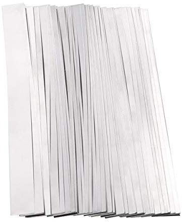Pure Nickel Strip- 99.6% Nickel for 18650 Soldering Tab for High Capacity Lithium, Li-Po Battery, NiMh and NiCd Battery Pack Battery and Spot Welding, a U.S. Solid Product (0.1x8x100mm, 100pcs)
