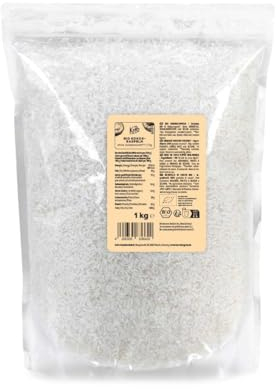 KoRo - Noix de coco râpée bio 1 kg - Naturelle, délicatement séchée, sans sucre ni conservateur