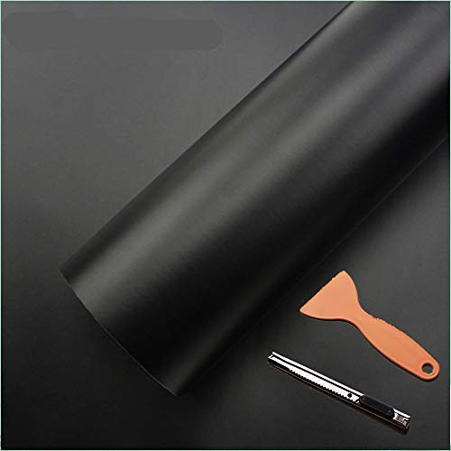 DIYAH Black Matte Vinyl Car Wrap 120 x 60 / 10 FT x 5 FT Air Release Bubble-Free Sticker Film with Hand Tools