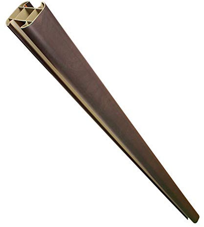 Walnut, 2.7m Composite Fence Post Plastic Eco Fencing for Composite and Wooden Fence Panels