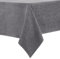LUOLUO Rectangle Tablecloth Water Resistant 145 x 215cm(57x84in) Wipeable Table Cloth Fuzzy Linen Table Cover for Dining Kitchen Home Restaurant Grey