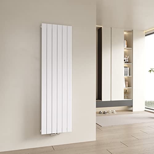 Heilmetz Design Flach Heizkörper 1600x460mm Weiß Paneelheizkörper Vertikal Mittelanschluss Einreihig