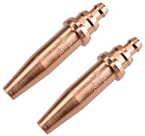 ANM Acetylene Oxygen Gas Cutting Nozzle Tip Standard Length 1/16 10-75mm 2pk