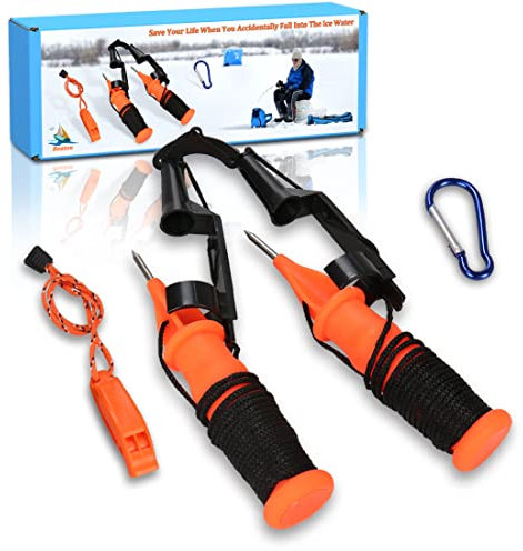 Boaton Ice Picks, Ice Fishing Safety Kit, Emergency Gear for Ice Fishing, Skating Or Walking On Ice