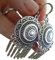 ๑ஐ••۞㊝ SILBER GLAS CHANDELIER GYPSY TRIBAL BOHO OHRRINGE ۞㊝••ஐ๑ lange Ohrringe mit langen Glas Stäben