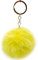 Pom Poms Plüsch Bommel Schlüsselanhänger Pompom Gelb