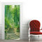 A.Monamour Türtapete Selbstklebend Türfolie Türposter 3D Steintreppenweg Im Grünen Bambuswald Vinyl Folie Türdeko Tapete Wandbild Türaufkleber Türtattoo 77 x 200 cm