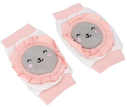 Anti-Rutsch-Knieschoner für Babys, rosa Katze Aussehen Baby-Knieschoner Desodorierung für Kleinkinder zum Krabbeln