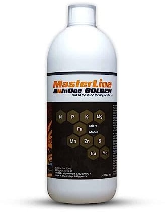 MASTERLINE All in One Golden Dünger mit überlegende Düngeformel für Aquariumpflanzen