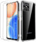 Oududianzi - Funda para Honor X8, con 2 Pack Protector de Pantalla de Vidrio Templado, Funda de Silicona Transparente Suave con Parachoques de Aire a Prueba de Golpes