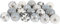 Shah Crafts. Grey and White Ceramic Door Knobs Set of 8 Premium Quality Assorted Designs Handmade Vintage, Shabby Chic, Interior Furniture, Cabinet Cupboard Wardrobe Drawers Pulls Handles