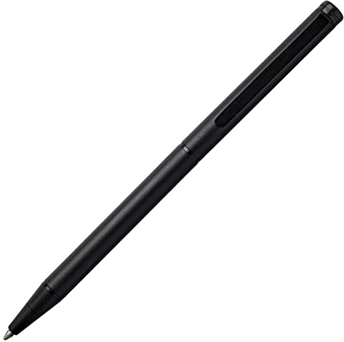 Hugo Boss Kugelschreiber Cloud Matte Black aus Messing hergestellt, Farbe: Schwarz, Abmessungen: 8.1 x 140 mm, HSF3904A