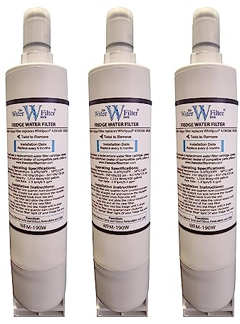 The Water Filter Men 4396508 Kühlschrank-Wasserfilter, kompatibel mit Whirlpool 4396508, 4396510, Hotpoint, SBS002, SBS004, SBS200, S20BRS, EDR5RXD1, 481281729632 (3er-Pack)