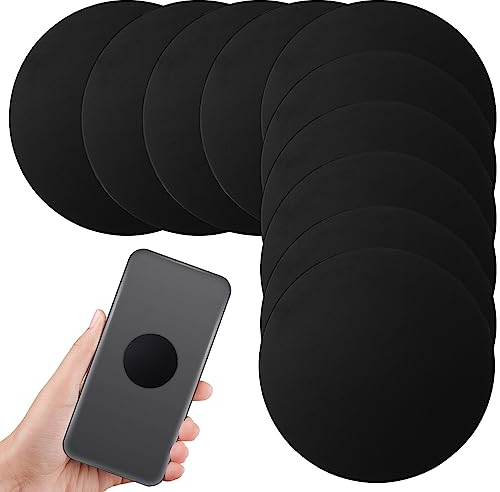 iplusmile 20 Piezas Lámina Imán 40 Placa Metálica Adhesiva Imán Circular para Soporte De Coche para Teléfono De Soporte del Vehículo Imán De Coche Magnético Láminas De Hierro CD