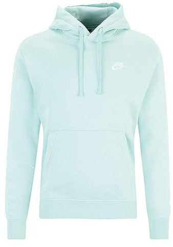 Nike BV2654-346 M NSW Club Hoodie PO BB Sweatshirt Herren Jade Ice/Jade Ice/White Größe L