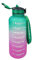 THE STEEL BOTTLE - Borraccia motivazionale sportiva palestra 2.2 Litri con livelli e indicatore del tempo, cannuccia e fasce orarie - BPA e Phthalate Free - chiusura ermetica