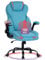 Fantasylab Bürostuhl 180KG Chefsessel Bürostuhl Stoff Schreibtischstuhl Ergonomischer Drehsessel XXL Office Chair, Blau