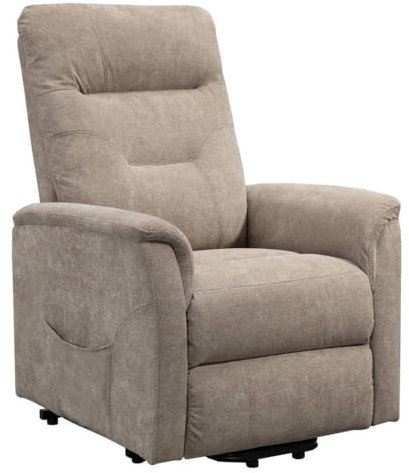SHIITO | Sillón Relax Manual | Máximo Relax y Comodidad | Modelo Argos - Beige | 110 x 92 x 78 cm